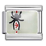 Personalized Pattern Italian Module Bracelet Stainless Steel Welding Drip Oil Cartoon DIY Elastic Splicing Bracelet