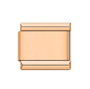 Colorful Laser Engraving Scene Pattern Engraving Italian Module Bracelet Splicing Titanium Steel Strap Chain