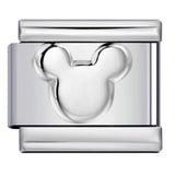 Convex Silver Stamping Pattern Italian Module Bracelet DIY Titanium Steel Bracelet Italian Charms