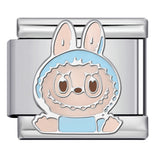 Cartoon Character Italian Module Bracelet Stainless Steel Welding Pattern DIY Elastic Splicing Versatile Bracelet