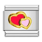 Italian Module Bracelet Color Drip Oil Stamping Pattern DIY Titanium Steel Elastic Splicing Bracelet Accessories Wholesale