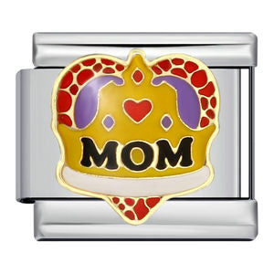 New Warm Mother's Day Series Bracelet Titanium Steel Gold Plated Welding Pattern DIY Italian Module Bracelet