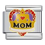 New Warm Mother's Day Series Bracelet Titanium Steel Gold Plated Welding Pattern DIY Italian Module Bracelet