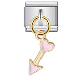 Italian Charm Module Bracelet Single Hook Pendant Series Stainless Steel Elastic Splicing Strap Chain