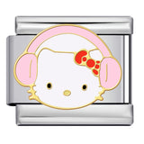 New Cute Cartoon Pattern Italian Module Bracelet Titanium Steel Gold Plated Welding DIY Strap Chain Bracelet