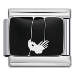 New Nail Art Series Titanium Steel Strap Chain Gold Plated Welding Drip Oil DIY Italian Module Bracelet Accessories Jewelry