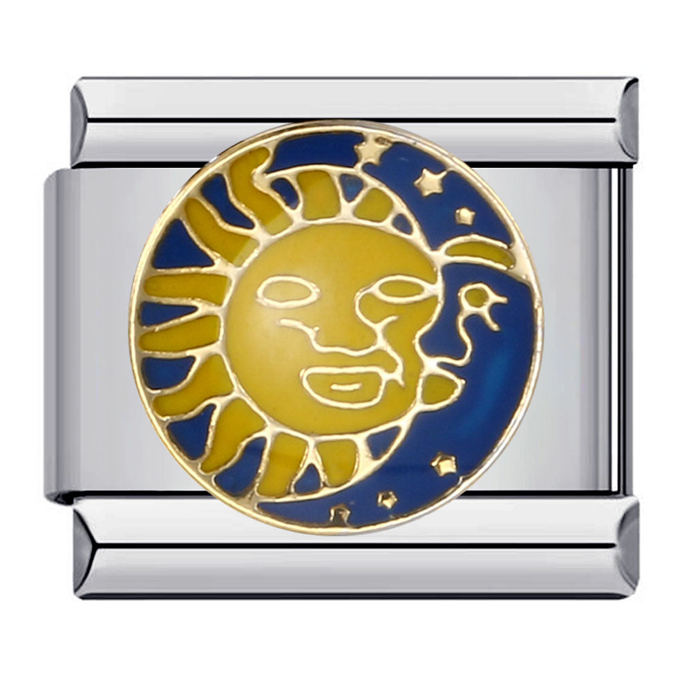 Italian Charm Bracelet Titanium Steel Welded Space Universe Series Italian Module Bracelet