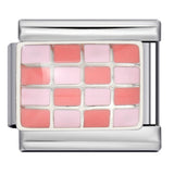 Pink Italian Modular Bracelet Titanium Steel Welding Gold Plated DIY Cartoon Free Connect Bracelet