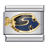 New Haima Dolphin Italian Module Bracelet Stainless Steel Welding DIY Elastic Strap Chain Wholesale