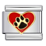 Classic Cute Bear Italian Module Bracelet Stainless Steel Welding Pattern DIY Elastic Splicing Bracelet