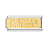 New Long Version Titanium Steel Welded Italian Module Bracelet Gold Plated Drip Oil DIY Splicing Strap Chain Wholesale