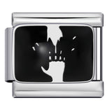 New Nail Art Series Titanium Steel Strap Chain Gold Plated Welding Drip Oil DIY Italian Module Bracelet Accessories Jewelry