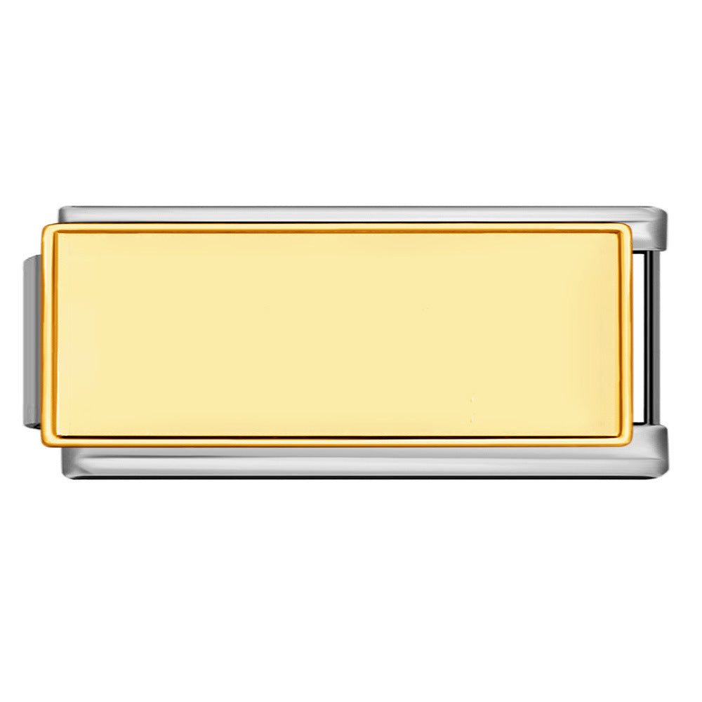 New Photo Empty Base Italian Module Bracelet Round Heart Shaped Titanium Steel DIY Free Splicing Bracelet Accessories