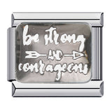 European and American Popular Halloween Module Bracelet with Titanium Steel Welding and Oil Dripping Dark Pattern Italian Modular