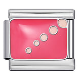 New Stainless Steel Welding Drip Oil DIY Bracelet Italian Module Bracelet Colorful Pattern Personalized Splicing Bracelet