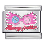 New Anime Cartoon Series Italian Module Bracelet Titanium Steel Welding Oil Dripping DIY Elastic Splicing Bracelet