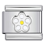 New Petal Stamping Series DIY Italian Module Bracelet Titanium Steel Gold Plated Drip Oil Splicing Strap Chain