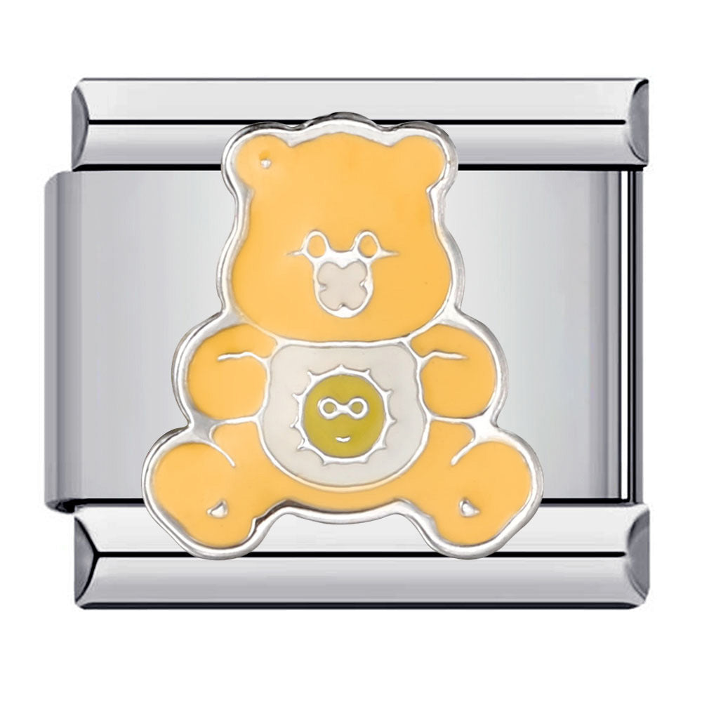 Classic Cute Bear Italian Module Bracelet Stainless Steel Welding Pattern DIY Elastic Splicing Bracelet