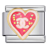 New DIY Italian Modular Bracelet Titanium Steel Gold Plated Welded Pattern Strap Chain Fashion Link Bracelet