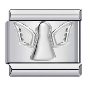 Titanium Steel Gold Silver Stamping Pattern DIY Italian Module Bracelet Italian Charm Bracelet