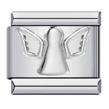 Titanium Steel Gold Silver Stamping Pattern DIY Italian Module Bracelet Italian Charm Bracelet