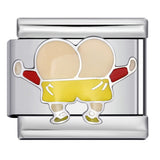 New Cartoon Character Italian Modular Bracelet Stainless Steel Welded DIY Stretch Link Bracelet