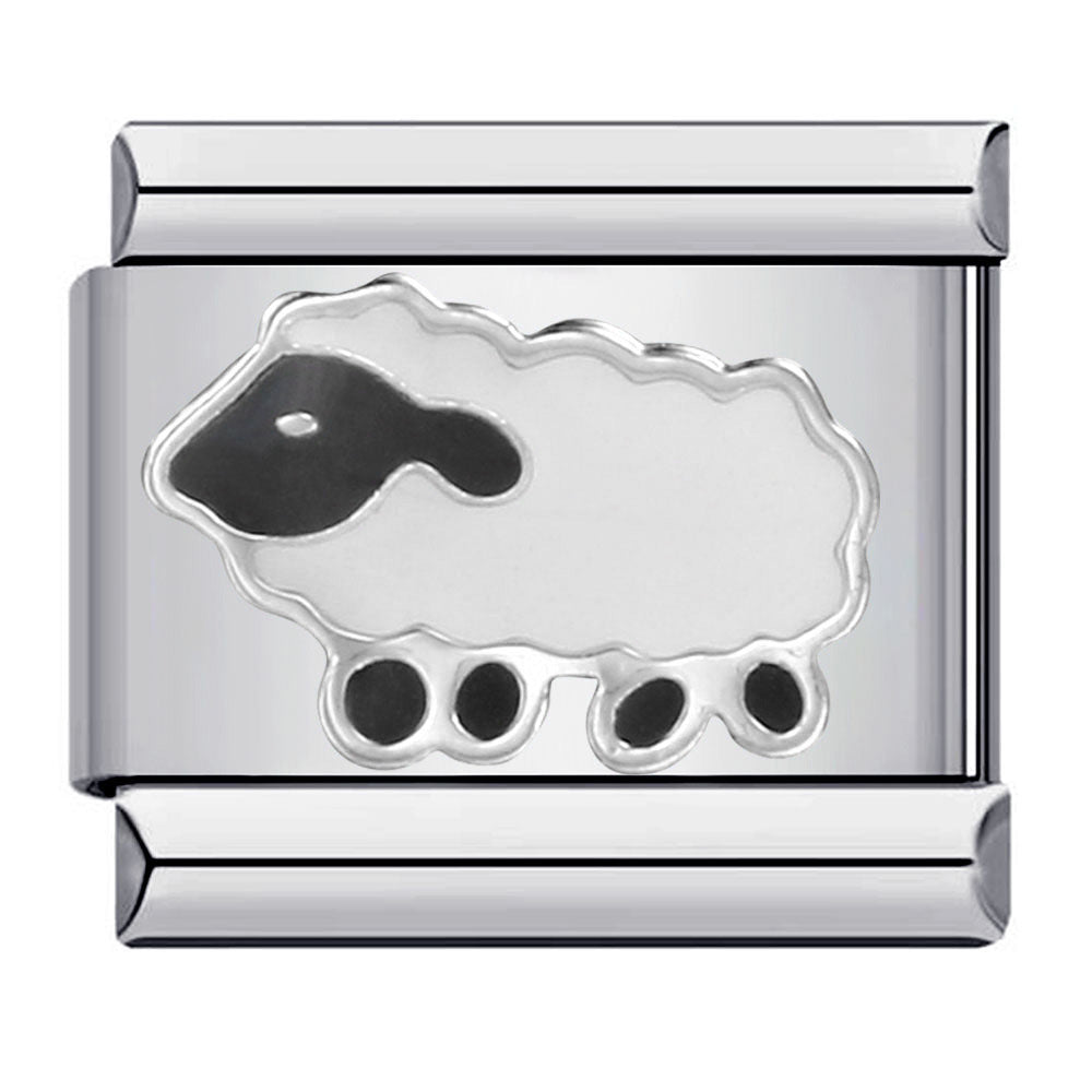 Cute Animal Titanium Steel Gold Plated Italian Charm Bracelet Customizable DIY Jewelry for Women