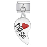 Single Hook Pendant Italian Module Bracelet Titanium Steel Splicing Strap Chain Italian Charm