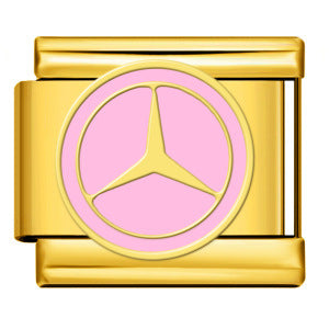 Italian Module Bracelet Automotive Logo Series Titanium Steel Welding Drip Oil DIY Elastic Splicing Table