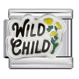 New Personalized English Italian Module Bracelet Titanium Steel Welding Drip Oil DIY Elastic Free Splicing Bracelet