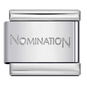 Concave Silver Titanium Steel Stamping Pattern DIY Italian Module Bracelet Italian Charm Bracelet