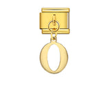 Gold Simplified Letter Italian Module Bracelet Stainless Steel Handmade Hook DIY Splicing Assembly Bracelet