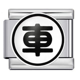 Chess and Card Italian Module Bracelet DIY Titanium Steel Welding Gold Drip Oil Elastic Splicing Bracelet Accessories