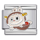 Cartoon Character Italian Module Bracelet Stainless Steel Welding Pattern DIY Elastic Splicing Versatile Bracelet