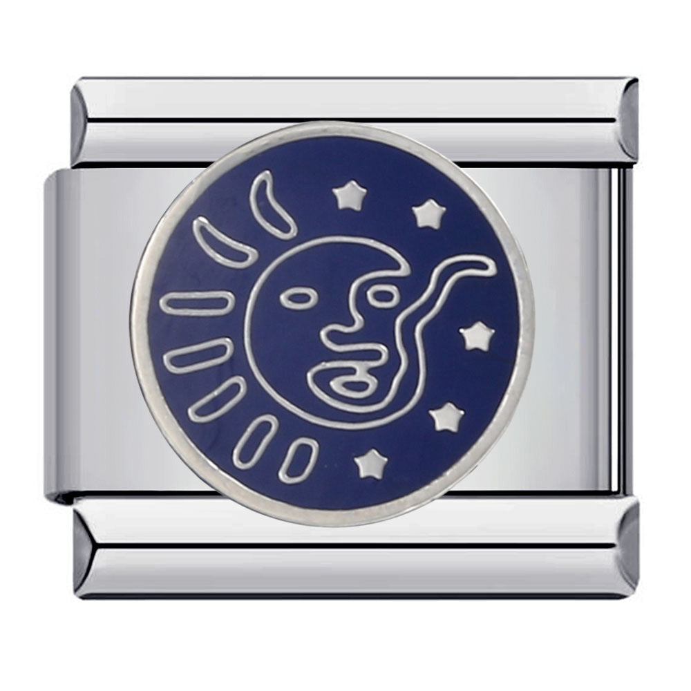 Italian Charm Bracelet Titanium Steel Welded Space Universe Series Italian Module Bracelet