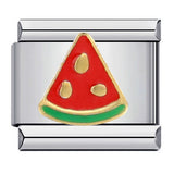 Four Season Element Gold-plated Oil Drop DIY Italian Module Bracelet with Personalized Welding Pattern Stainless Steel Bracelet