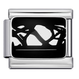 Cross Border Hot Selling Italian Module Bracelet Titanium Steel Drip Oil Welding Pattern DIY Watch Strap Chain Bracelet Wholesale