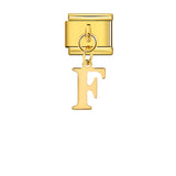 Gold Simplified Letter Italian Module Bracelet Stainless Steel Handmade Hook DIY Splicing Assembly Bracelet