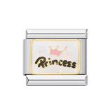 New Warm Mother's Day Series Bracelet Titanium Steel Gold Plated Welding Pattern DIY Italian Module Bracelet