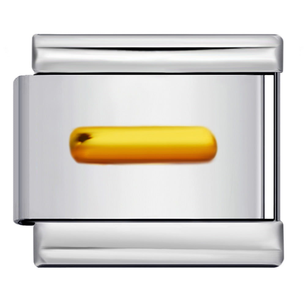 New Digital Symbol Series Italian Module Bracelet Stainless Steel Stamping DIY Elastic Bracelet Accessories Wholesale