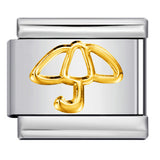 Titanium Steel Gold Silver Stamping Pattern DIY Italian Module Bracelet Italian Charm Bracelet