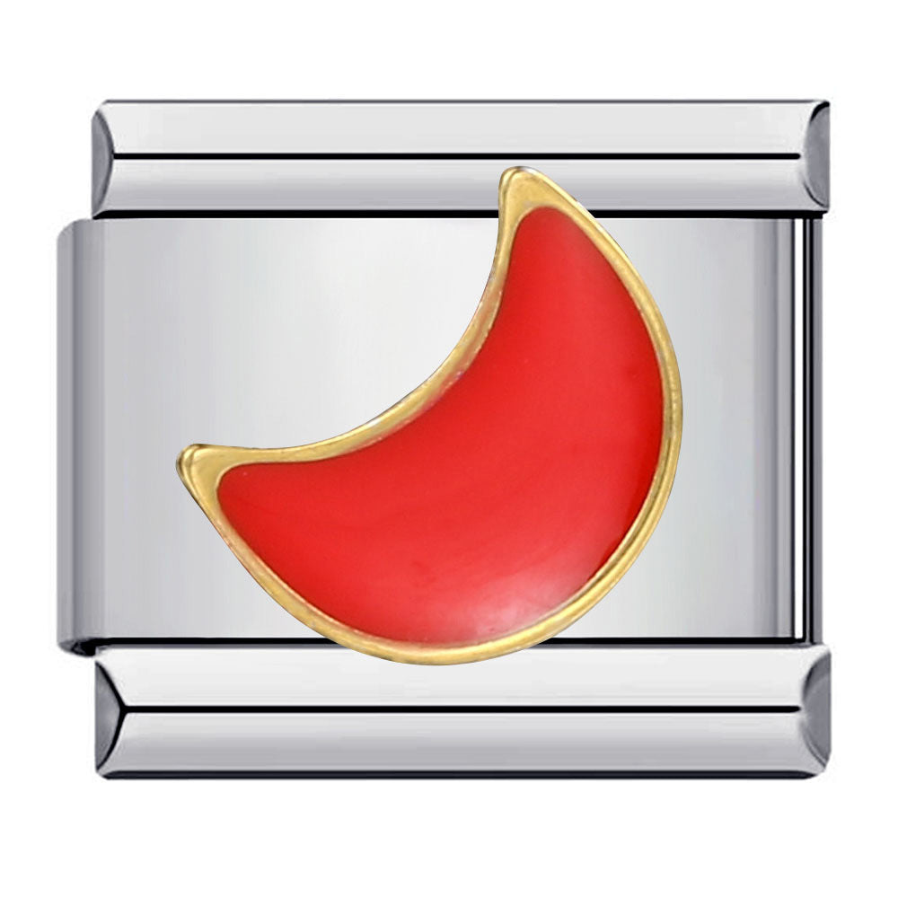 Stainless Steel Italian Module Bracelet Titanium Steel Welding Drip Oil Pattern DIY Bracelet Italian Charm