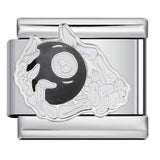 European and American Cross-border Italian Module Bracelet DIY Titanium Steel Welding Pattern Gold-plated Drip Oil Bracelet Accessories Wholesale