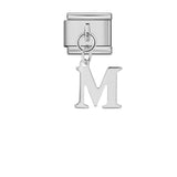 Silver Simplified Letter Italian Module Bracelet Titanium Steel Handmade DIY Hook Elastic Splicing Bracelet Accessories