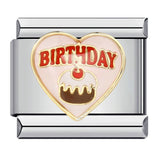 New Dessert Cake Elements Italian Module Bracelet Stainless Steel Welding Drip Oil DIY Fashion Bracelet