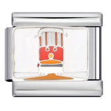 Gourmet Series Italian Module Bracelet Titanium Steel Welding Drip Oil Cartoon Pattern DIY Elastic Splicing Bracelet