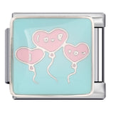 Cross Border E-commerce Love English Series Titanium Steel Welding Drip Oil DIY Italian Module Bracelet Personalized Accessories