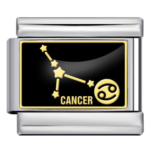 New Image Printing 12 Constellation Italian Module Bracelet Titanium Steel Welding DIY Elastic Personalized Bracelet