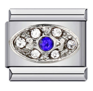 Cross Border New Devil's Eye Italian Module Bracelet Titanium Steel Welding Drip Oil Cartoon DIY Elastic Bracelet