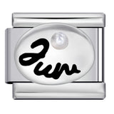 Italian Modular Bracelet 12 Birthstones Titanium Steel Welded Colorful Beads DIY Stretchable Fashion Wristband Accessory